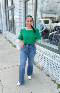 Emerald and Elegant Top