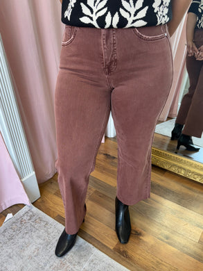 The Rustic Wide Leg Denim