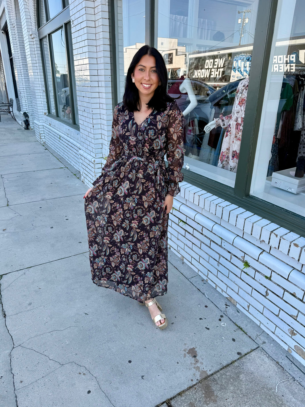 The Mystic Pattern Maxi Dress