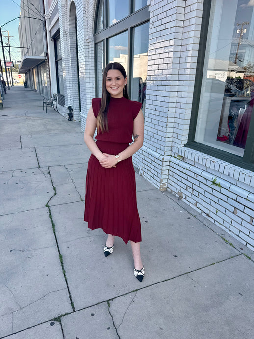 Poised & Perfect Knit Sweater Dress