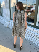 Load image into Gallery viewer, The Midnight Grace Jacquard Dress