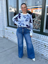 Load image into Gallery viewer, The Blue Blossom Knit Sweater