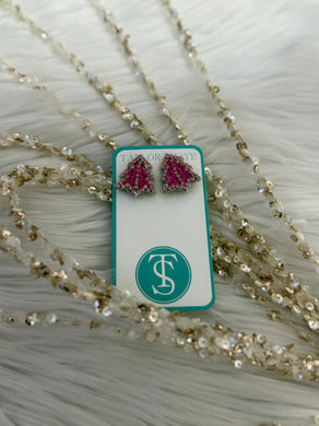 Mini Beaded Christmas Trees - Pink