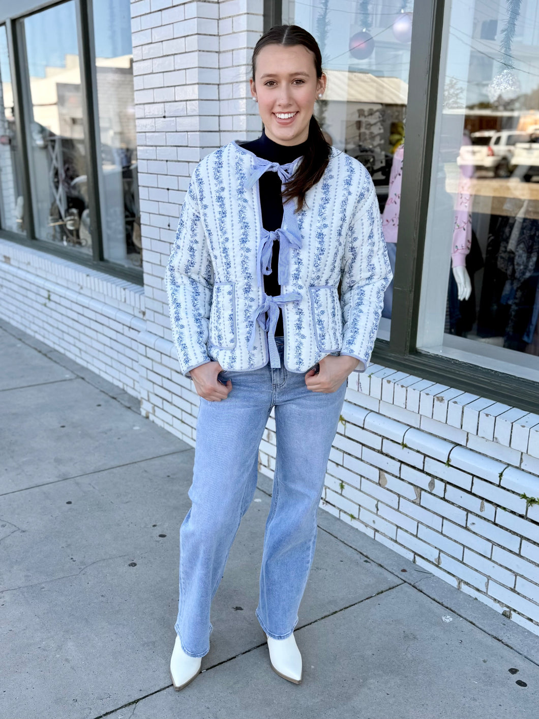 Blue Garden Quilt Jacket