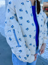 Load image into Gallery viewer, Blossom &amp; Bow Jacket - Blue