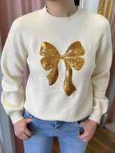 Load image into Gallery viewer, Tied With a Bow Sweater