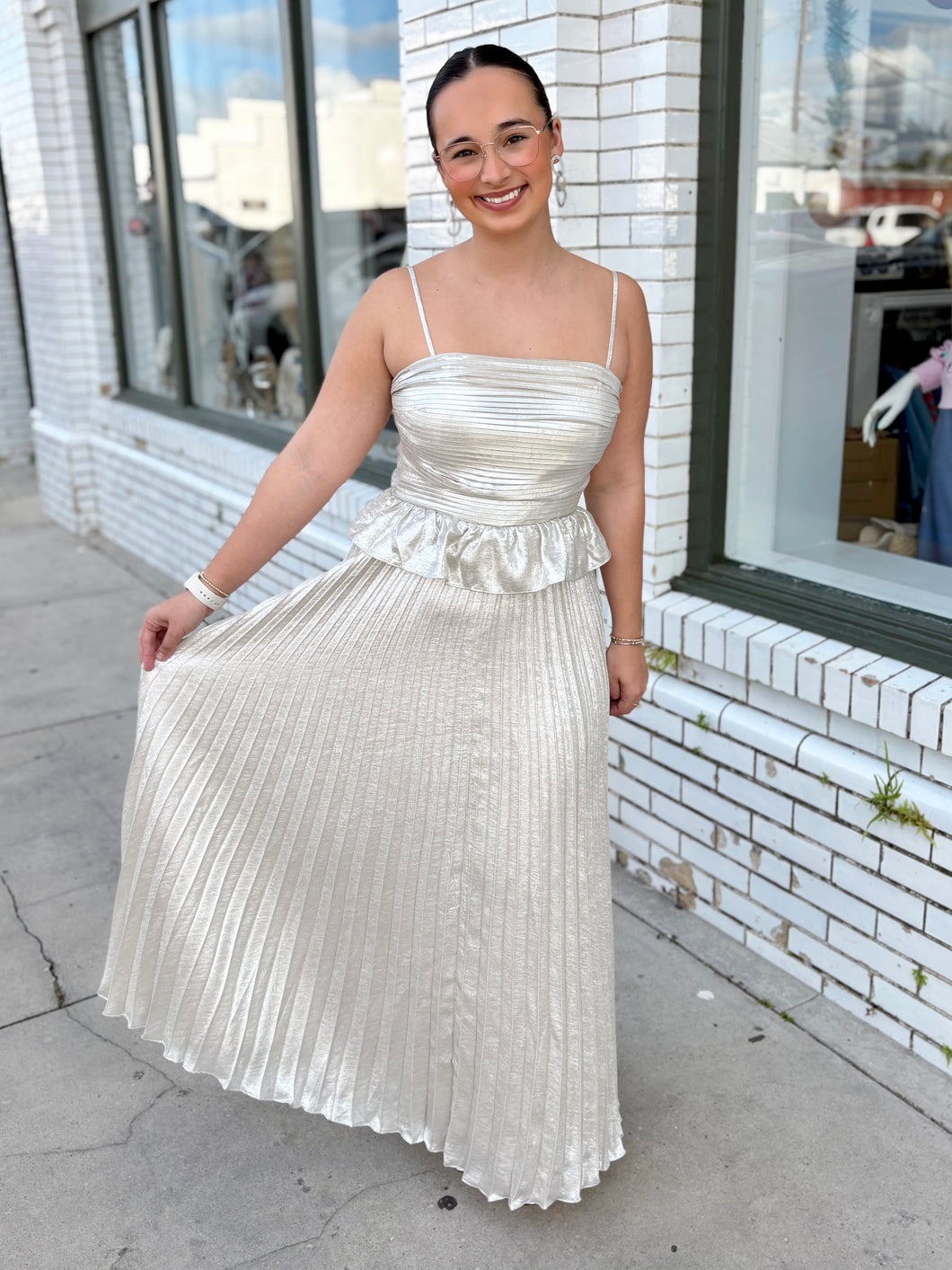 The Silver Statement Maxi Dress