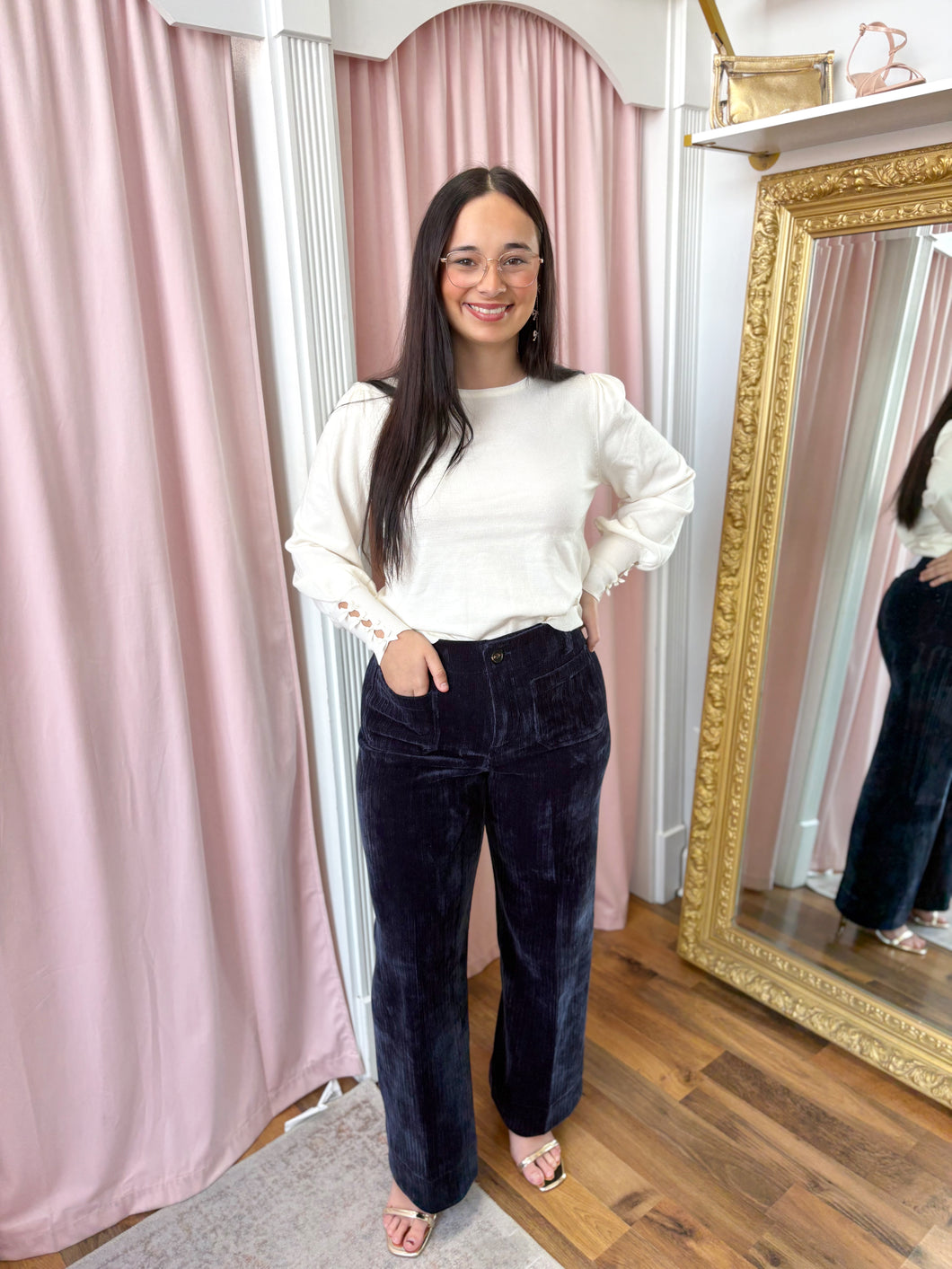 Sapphire Corduroy Pants