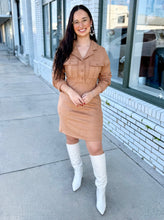 Load image into Gallery viewer, Soft Spoken Suede Dress