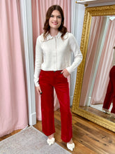 Load image into Gallery viewer, Ruffles and Cream Cardigan