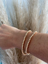 Load image into Gallery viewer, Small Rose Gold Beaded Bracelet