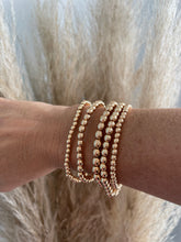 Load image into Gallery viewer, Small Rose Gold Beaded Bracelet