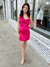 Load image into Gallery viewer, Pretty in Pink Bow Detail Mini Dress