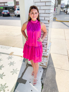 Magenta Marvel Swing Dress