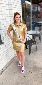 Golden Glamour Dress