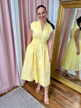 Load image into Gallery viewer, Blue Skies Ahead Midi Dress - Yellow
