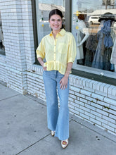 Load image into Gallery viewer, Ruffle in the Sun Top - Yellow