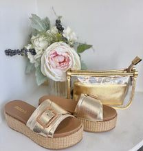 Load image into Gallery viewer, Understated Adventures Gold Slides