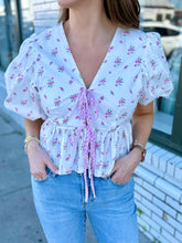 Load image into Gallery viewer, To Be Loved By You Peplum Top