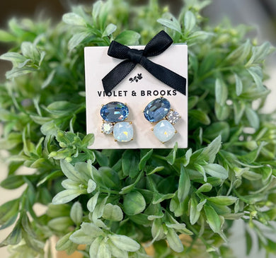 Skylar Crystal Post Earrings