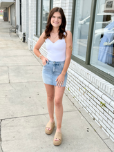 Load image into Gallery viewer, Coastal Dunes Mini Skirt - Blue