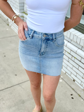 Load image into Gallery viewer, Coastal Dunes Mini Skirt - Blue