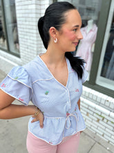 Load image into Gallery viewer, The Daisy Drift Peplum Top
