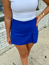 Load image into Gallery viewer, Acing the Look Skort-Royal Blue