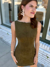 Load image into Gallery viewer, The Wild Olive Mini Dress