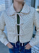 Load image into Gallery viewer, The Rosy Ruffle Quilted Jacket