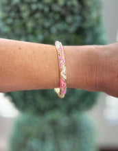 Load image into Gallery viewer, Floral/ Abstract Gold Bangles-Small