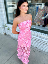 Load image into Gallery viewer, The Peony Kiss Midi Dress