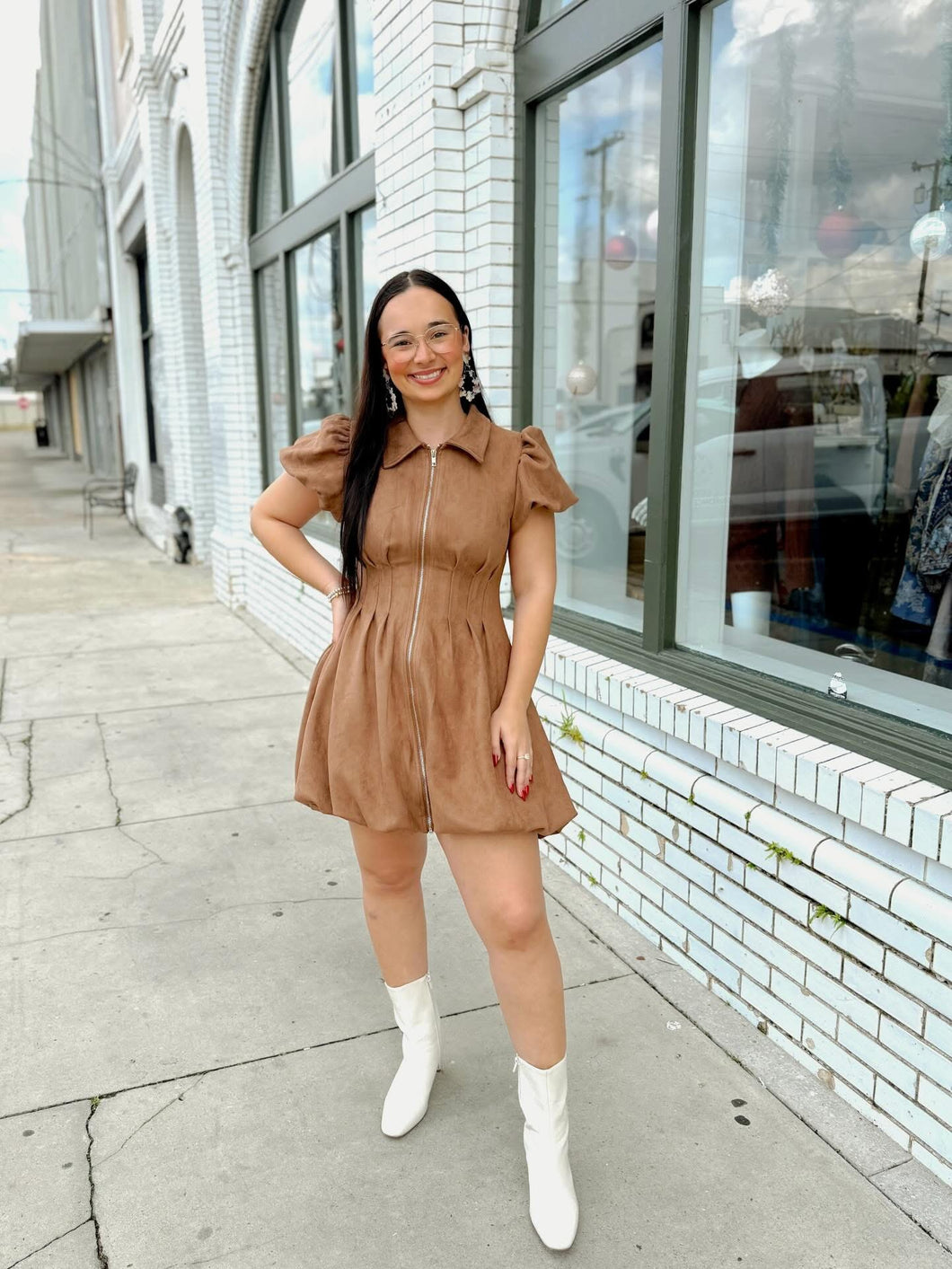 Suede and Simple mini Dress