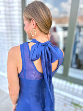Load image into Gallery viewer, The Lily Organza Maxi-Navy