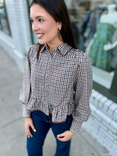 Load image into Gallery viewer, The Gingham Gather Top