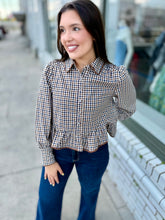 Load image into Gallery viewer, The Gingham Gather Top