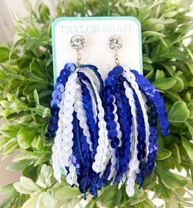 Sequin Tassel Earrings