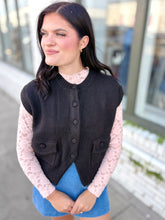 Load image into Gallery viewer, A Little Lovely Knit Vest-Black