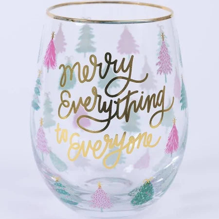 Merry Everything Stemless Wine Glass