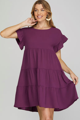 Back to the Basics Tiered Mini Dress