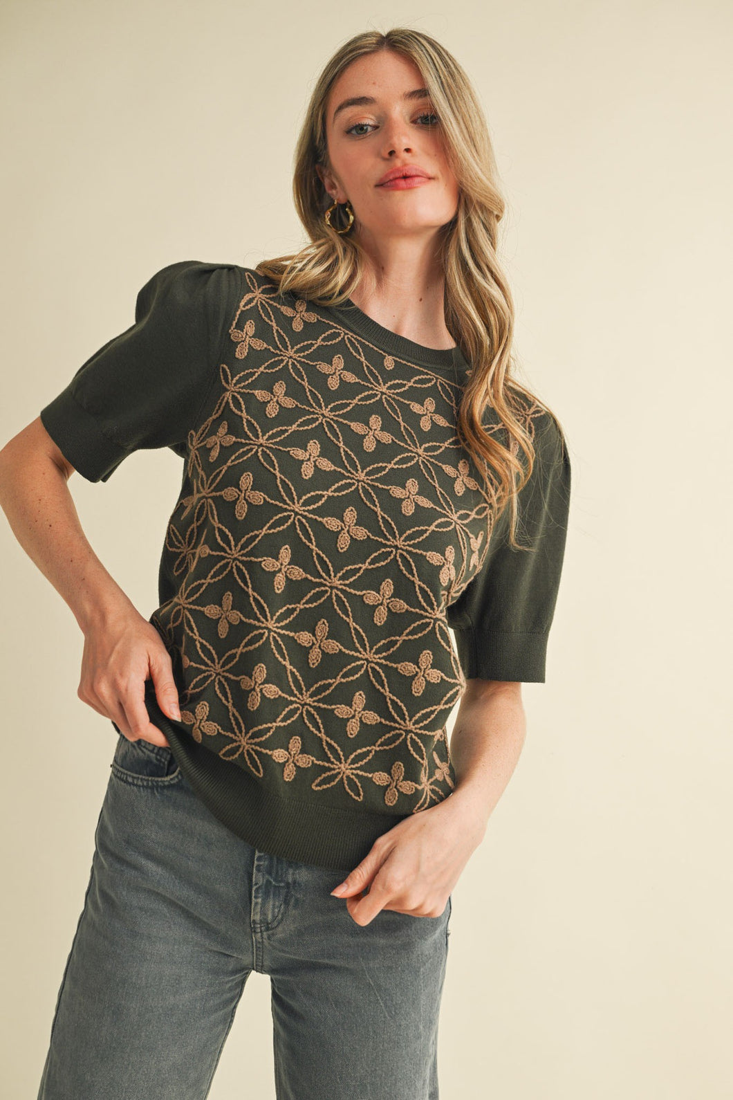 The Olive Grove Knit Top