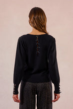 Load image into Gallery viewer, Back to Bows Knit Top - Black