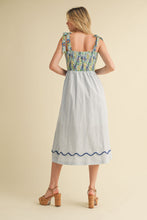 Load image into Gallery viewer, The Rosy Ruffle Midi Dress