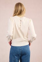 Load image into Gallery viewer, Back to Bows Knit Top - Cream