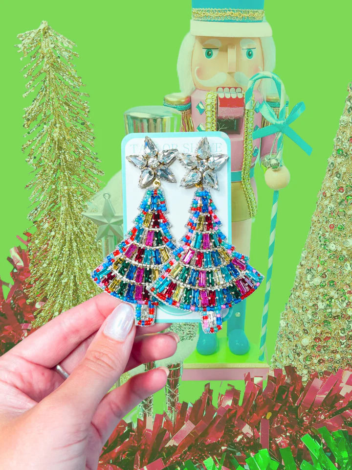 Beaded Crystal Tree-Rainbow
