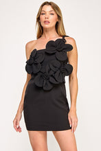 Load image into Gallery viewer, Enchanted Drama Black Mini Dress