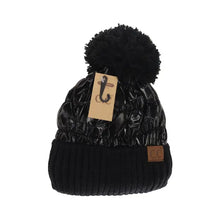 Load image into Gallery viewer, Puffer Yarn Pom Beanie