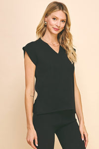 The Stitch and Style Two Piece Set-Black