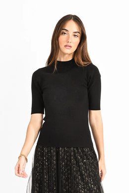 The Soft Serenity 3/4 Knit-Black