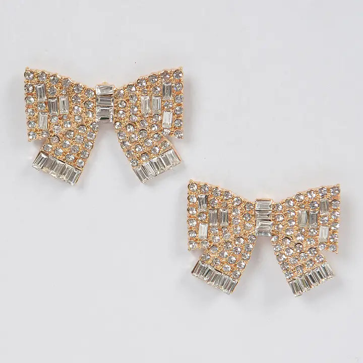 Glam Bow Shape Earrings